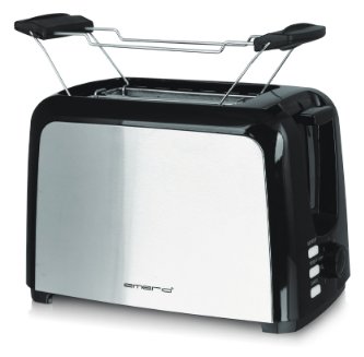 Emerio TO-123924 - 2 Scheibe(n) - Schwarz - Edelstahl - Tasten - 750 W - 220 - 240 V - 50 / 60 Hz