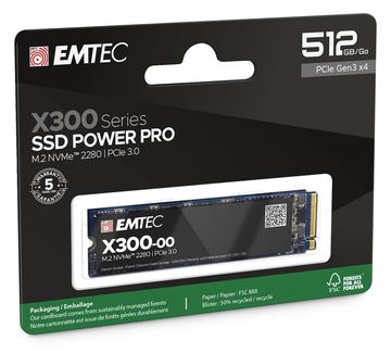 EMTEC Power Pro X300 - SSD - 512 GB - intern - M.2 2280 - PCIe 3.0 x4 (NVMe) von LumaTech