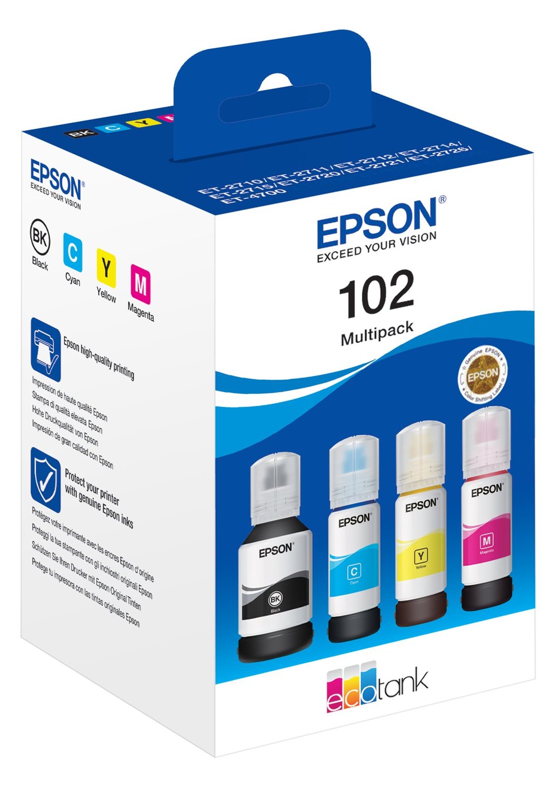 Epson 102 Multipack - 4er-Pack - Schwarz, Gelb, Cyan, Magenta