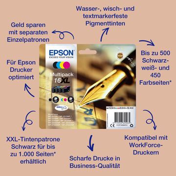 Epson 16 Multipack - 4er-Pack - Schwarz, Gelb, Cyan, Magenta von LumaTech