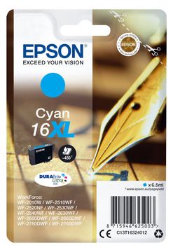 Epson 16XL - 6.5 ml - XL - Cyan - Original - Blisterverpackung von LumaTech