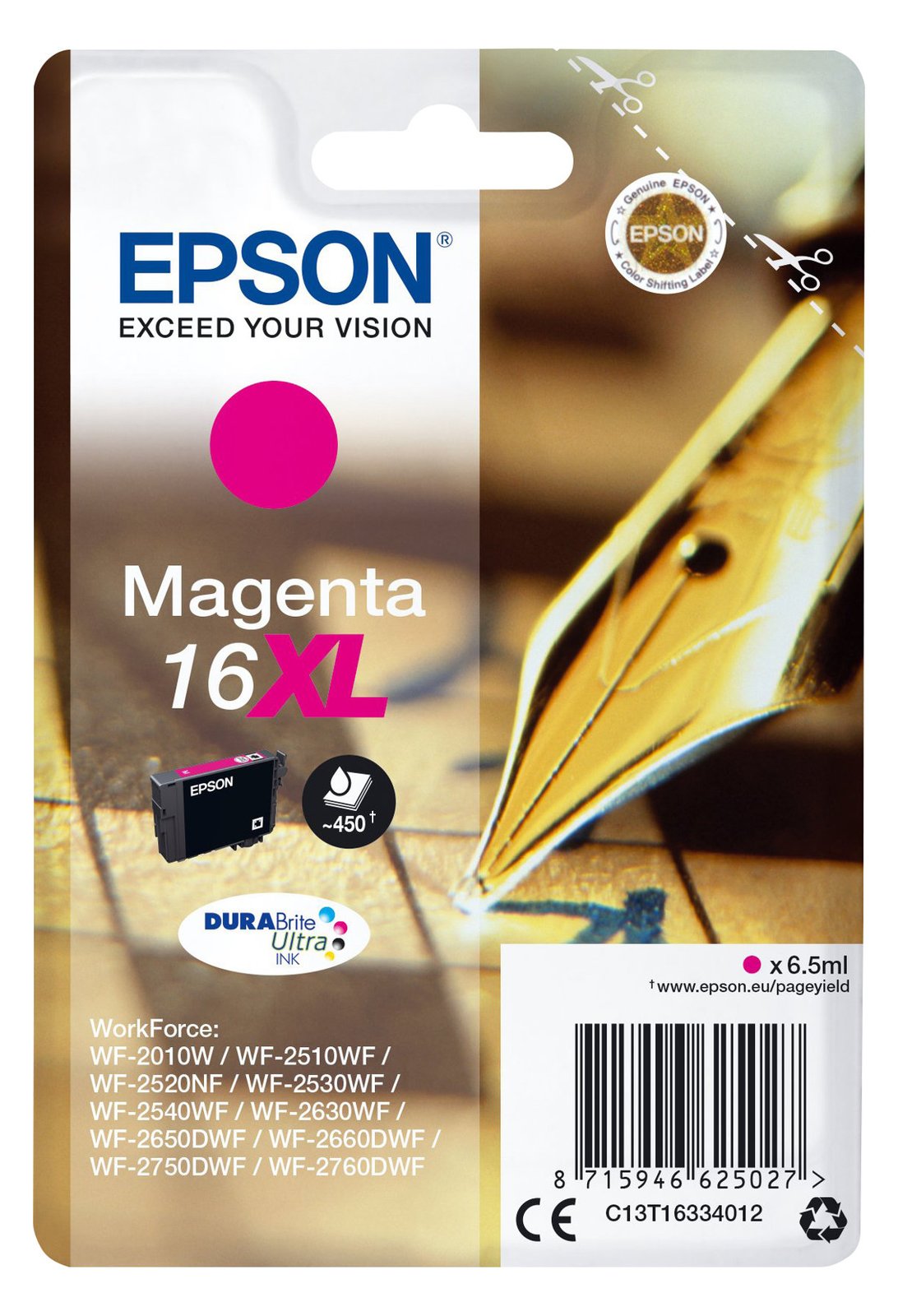 Epson 16XL - 6.5 ml - XL - Magenta - Original