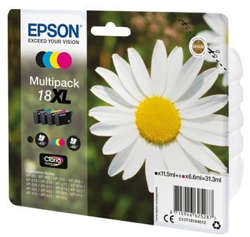 Epson 18XL - 4er-Pack - XL - Schwarz, Gelb, Cyan, Magenta von LumaTech