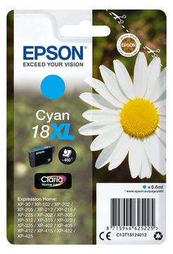 Epson 18XL - 6.6 ml - XL - Cyan - Original - Tintenpatrone von LumaTech