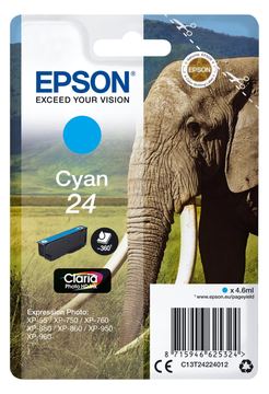 Epson 24 - 4.6 ml - Cyan - Original - Tintenpatrone von LumaTech