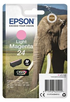 Epson 24 - 5.1 ml - hellmagentafarben - Original von LumaTech