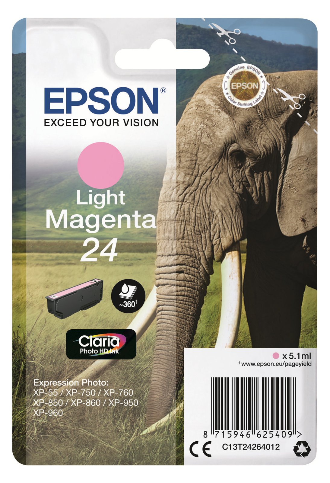Epson 24 - 5.1 ml - hellmagentafarben - Original
