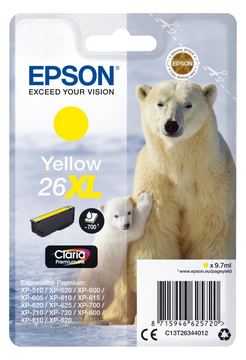 Epson 26XL - 9.7 ml - XL - Gelb - Original - Blisterverpackung von LumaTech