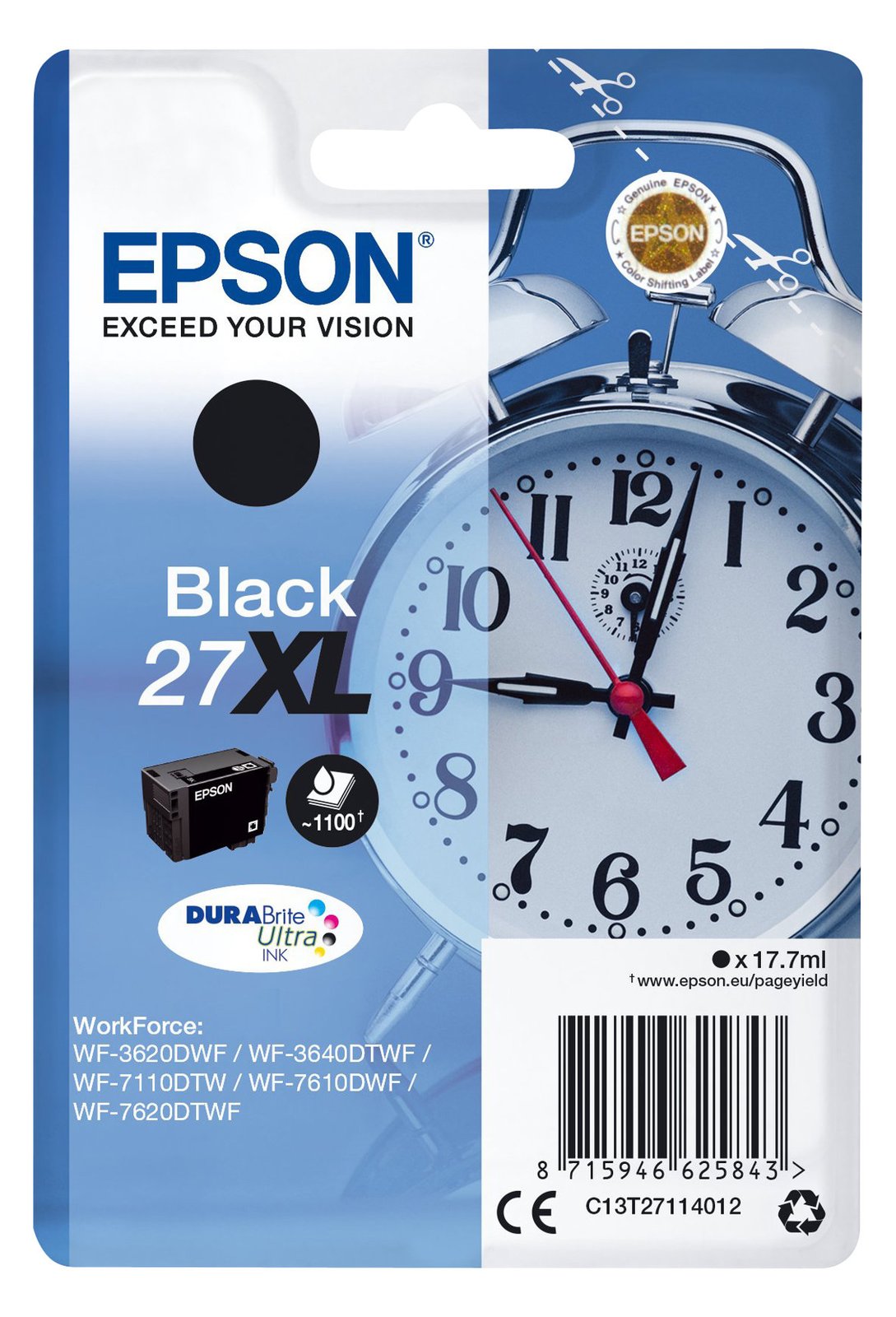 Epson 27XL - 17.7 ml - XL - Schwarz - Original