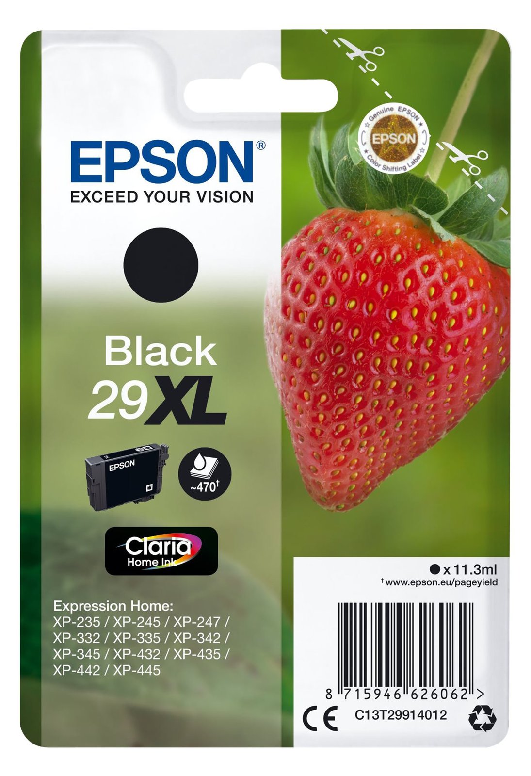 Epson 29XL - 11.3 ml - XL - Schwarz - Original