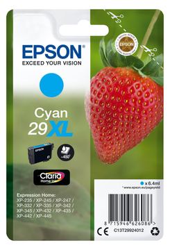 Epson 29XL - 6.4 ml - XL - Cyan - Original - Blisterverpackung von LumaTech