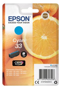 Epson 33 - 4.5 ml - Cyan - Original - Blisterverpackung von LumaTech