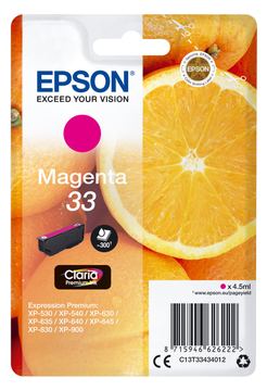 Epson 33 - 4.5 ml - Magenta - Original - Blisterverpackung von LumaTech