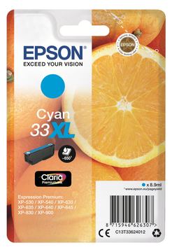 Epson 33XL - 8.9 ml - XL - Cyan - Original - Blisterverpackung von LumaTech