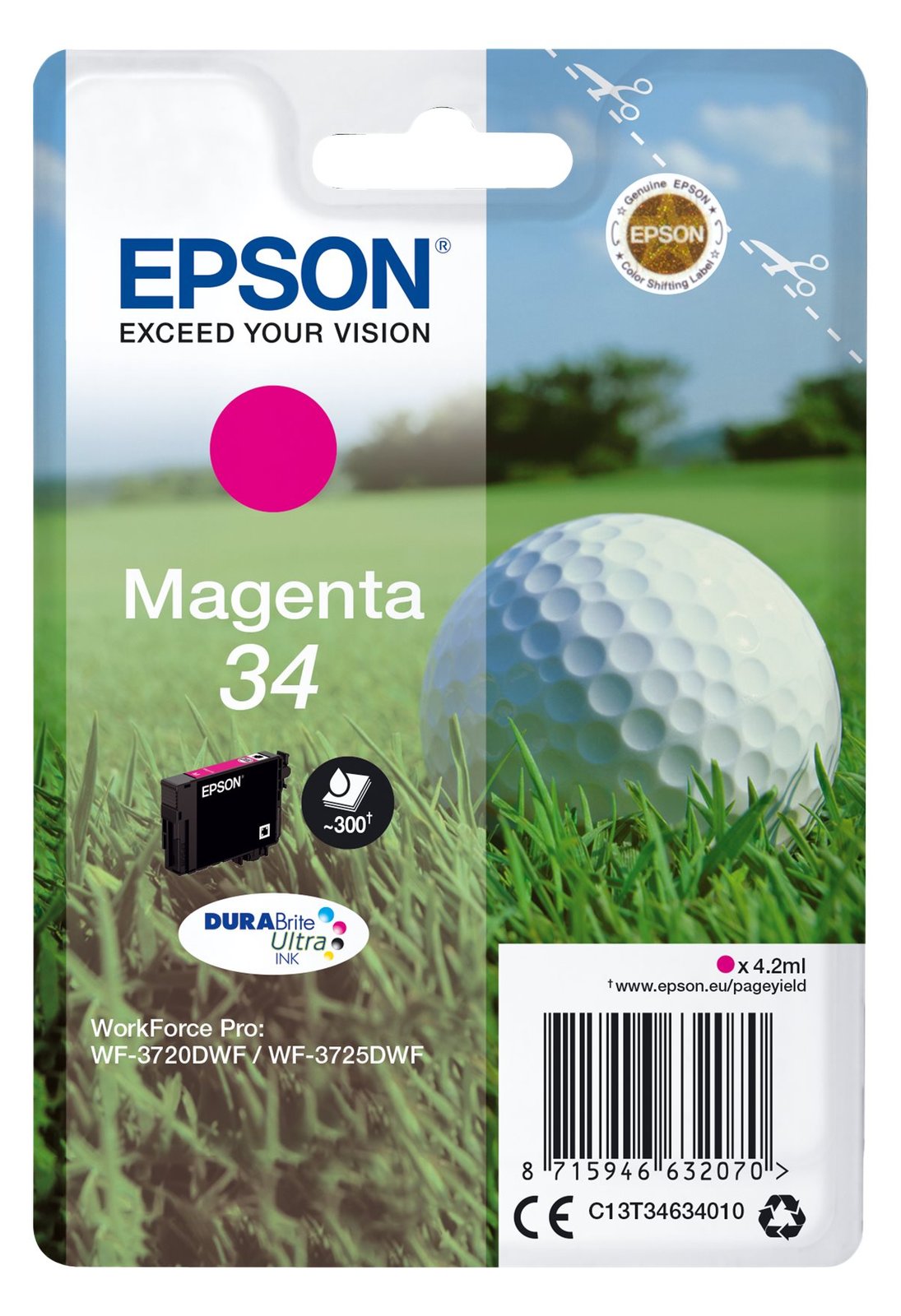 Epson 34 - 4.2 ml - Magenta - Original - Tintenpatrone