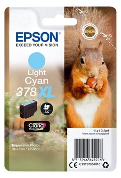 Epson 378XL - 10.3 ml - XL - hell Cyan - Original von LumaTech
