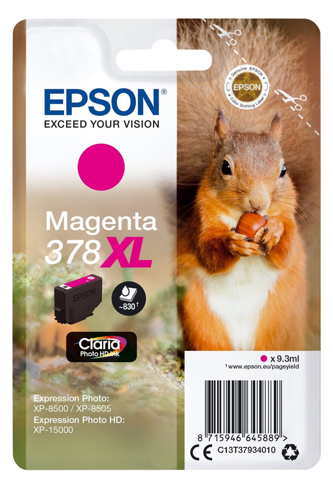 Epson 378XL - 9.3 ml - XL - Magenta - Original