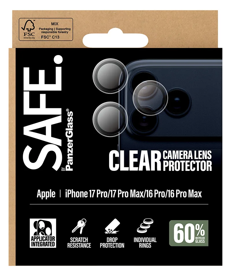 PanzerGlass SAFE by Camera Lens Protector Transparent iPhone 17 Pro 17, Ansicht 3