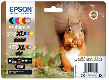 Epson 478XL Multipack - 6er-Pack - 60.5 ml - mit hoher Kapazität von LumaTech