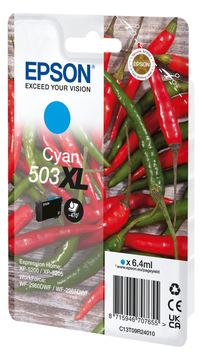 Epson 503XL - 6.4 ml - XL - Cyan - original - Blister mit RF- / akustischem Alarmsignal von LumaTech