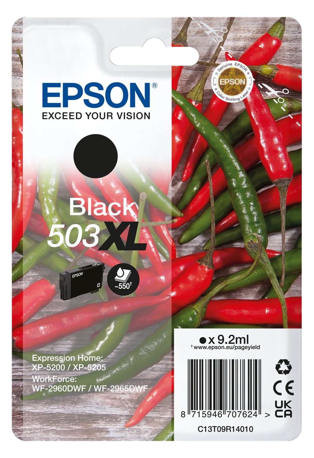 Epson 503XL - 9.2 ml - XL - Schwarz - original