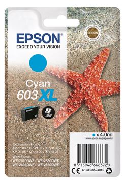 Epson 603XL - 4 ml - XL - Cyan - original - Blisterverpackung von LumaTech