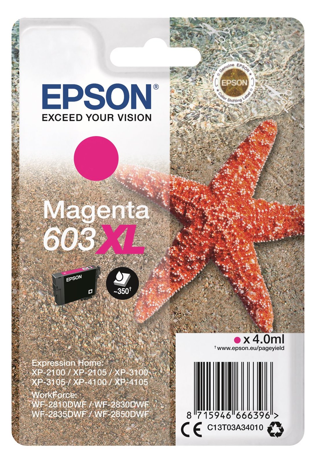 Epson 603XL - 4 ml - XL - Magenta - original