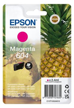 Epson 604 - 2.4 ml - Magenta - original - Blister mit RF- / akustischem Alarmsignal von LumaTech