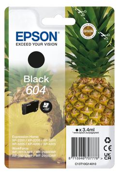 Epson 604 - 3.4 ml - Schwarz - original - Blister mit RF- / akustischem Alarmsignal von LumaTech