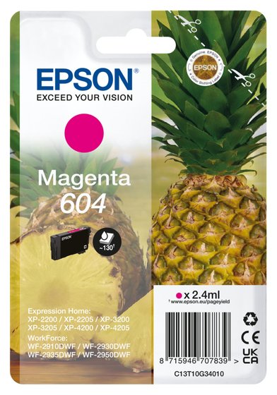 Epson 604 Singlepack - 2.4 ml - Magenta - original