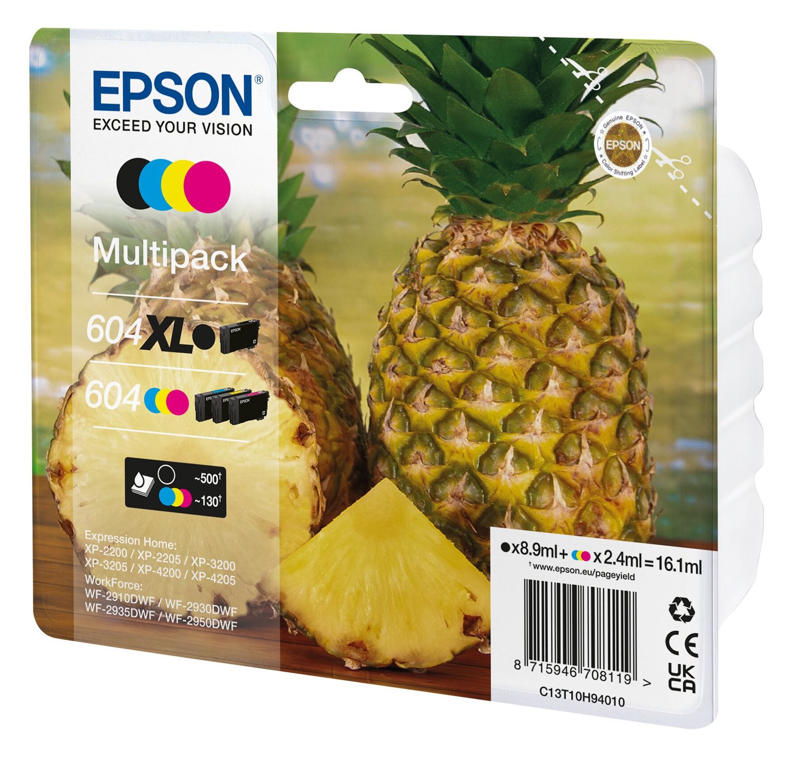 Epson 604XL Multipack - 4er-Pack - XL (Schwarz) + Standard-Kapazität