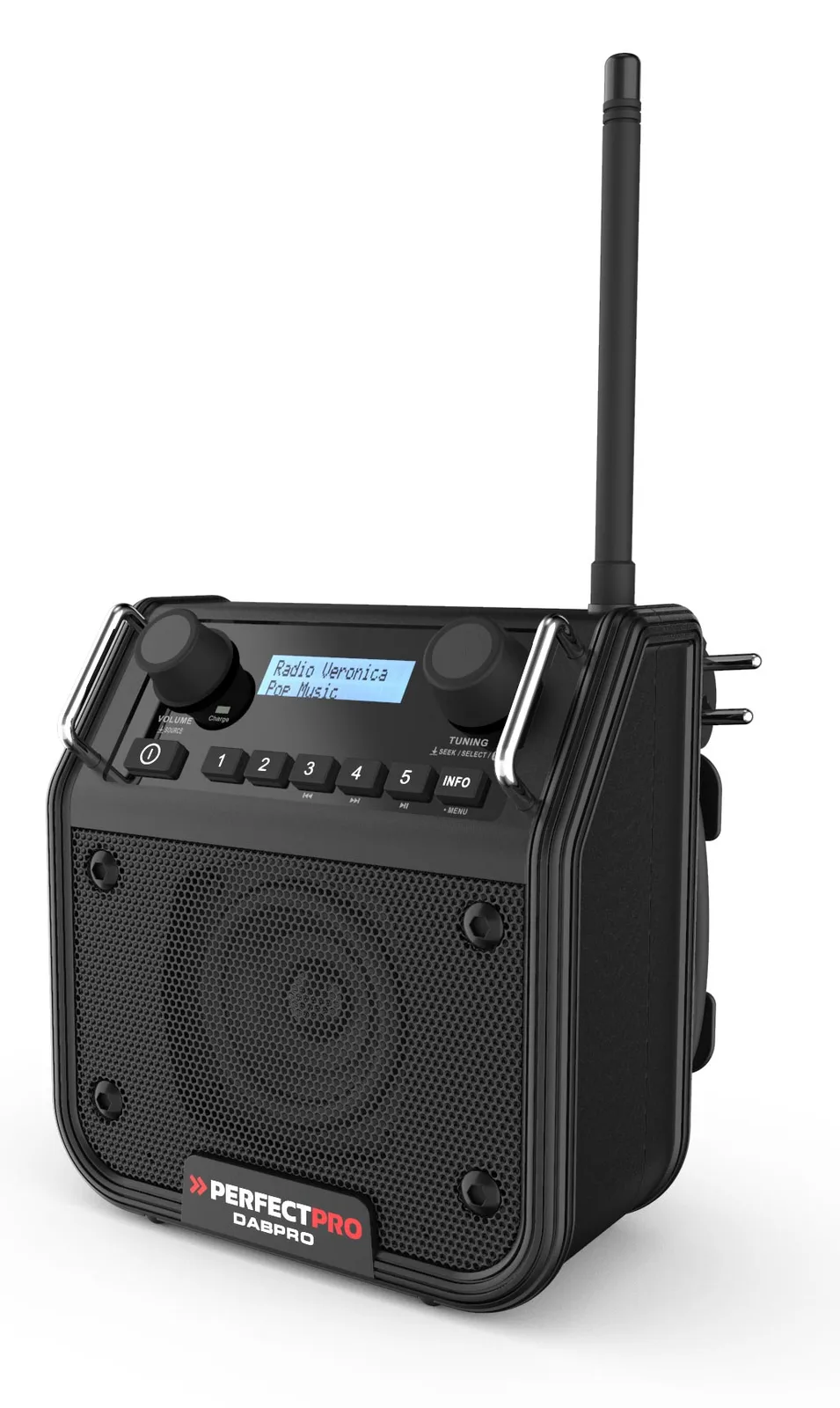 Perfectpro DABPRO - Tragbar - Digital - DAB+ - FM - 4 W - 1-Weg - 7,62 cm, Ansicht 3