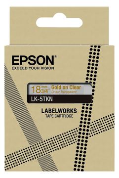 Epson LabelWorks LK-5TKN - Metallic - gold auf durchsichtig - Rolle (1,8 cm x 9 m) von LumaTech