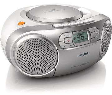 Philips AZ127 - Ghettoblaster - 2 Watt - Silber von LumaTech