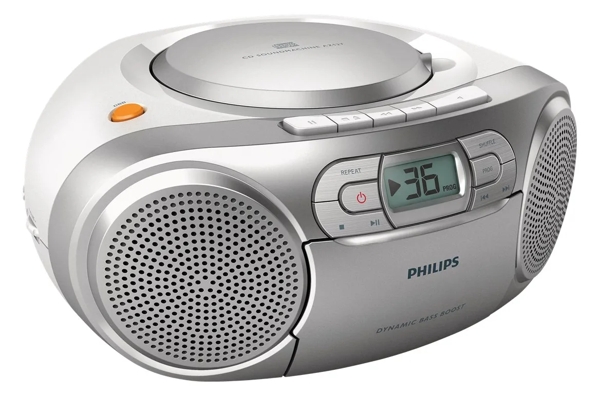 Philips AZ127 - Ghettoblaster - 2 Watt - Silber, Ansicht 3