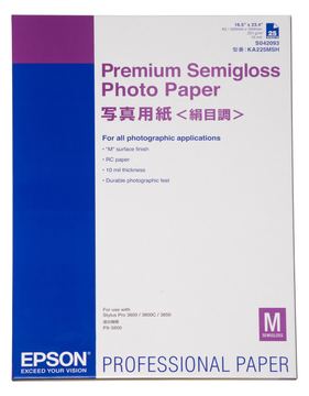 Epson Premium Semigloss Photo Paper - Halbglänzend - A2 (420 x 594 mm) von LumaTech