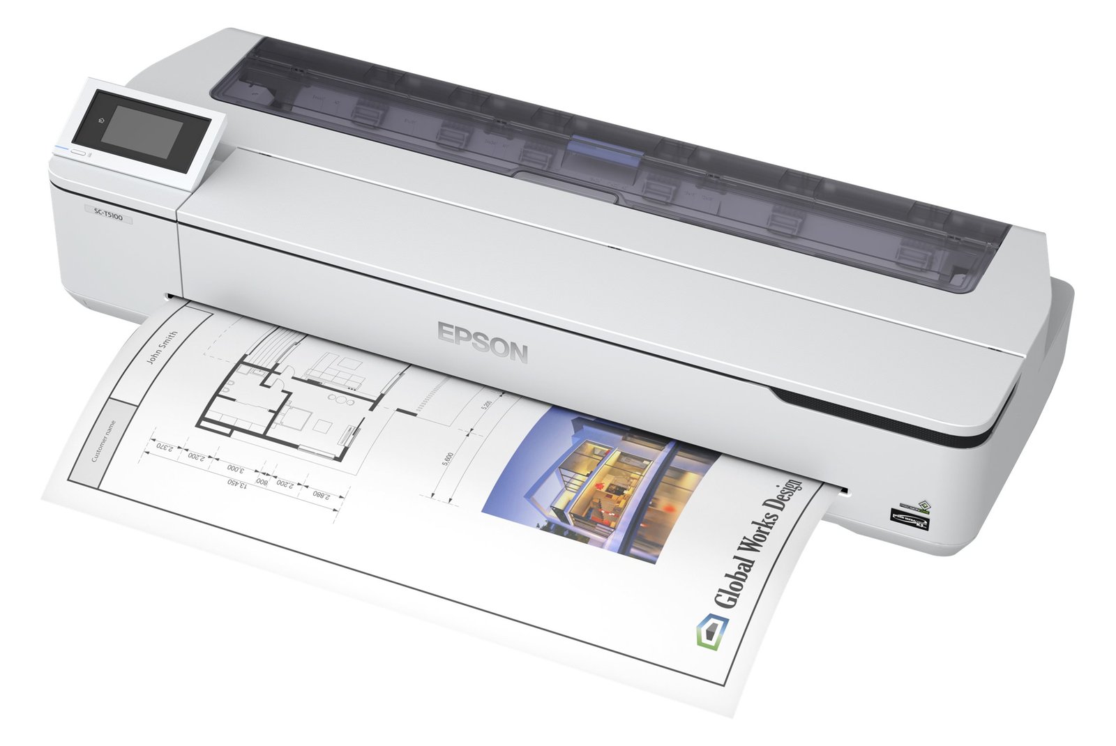 Epson SureColor SC-T5100N - 914 mm (36) Großformatdrucker - Farbe - Tintenstrahl - Rolle (91,4 cm)