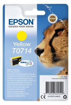 Epson T0714 - 5.5 ml - Gelb - Original - Tintenpatrone von LumaTech