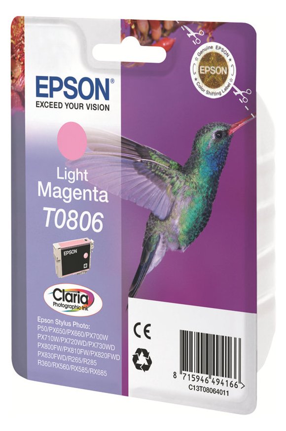 Epson T0806 - 7.4 ml - hellmagentafarben - Original