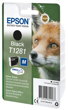 Epson T1281 - 5.9 ml - Größe M - Schwarz - Original von LumaTech