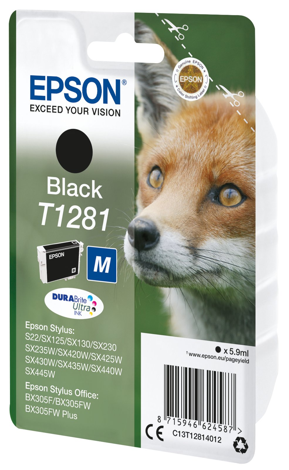 Epson T1281 - 5.9 ml - Größe M - Schwarz - Original