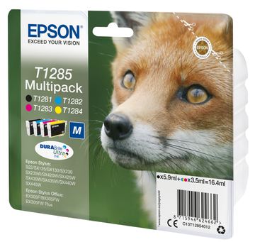 Epson T1285 Multipack - 4er-Pack - 16.4 ml - Schwarz, Gelb, Cyan, Magenta von LumaTech