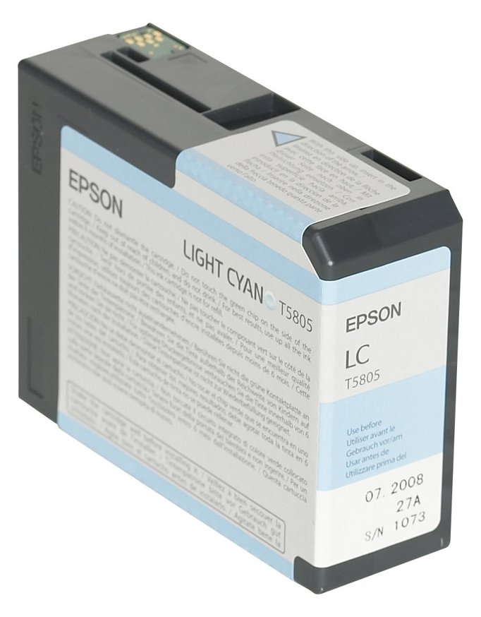 Epson T5805 - 80 ml - hell Cyan - Original - Tintenpatrone