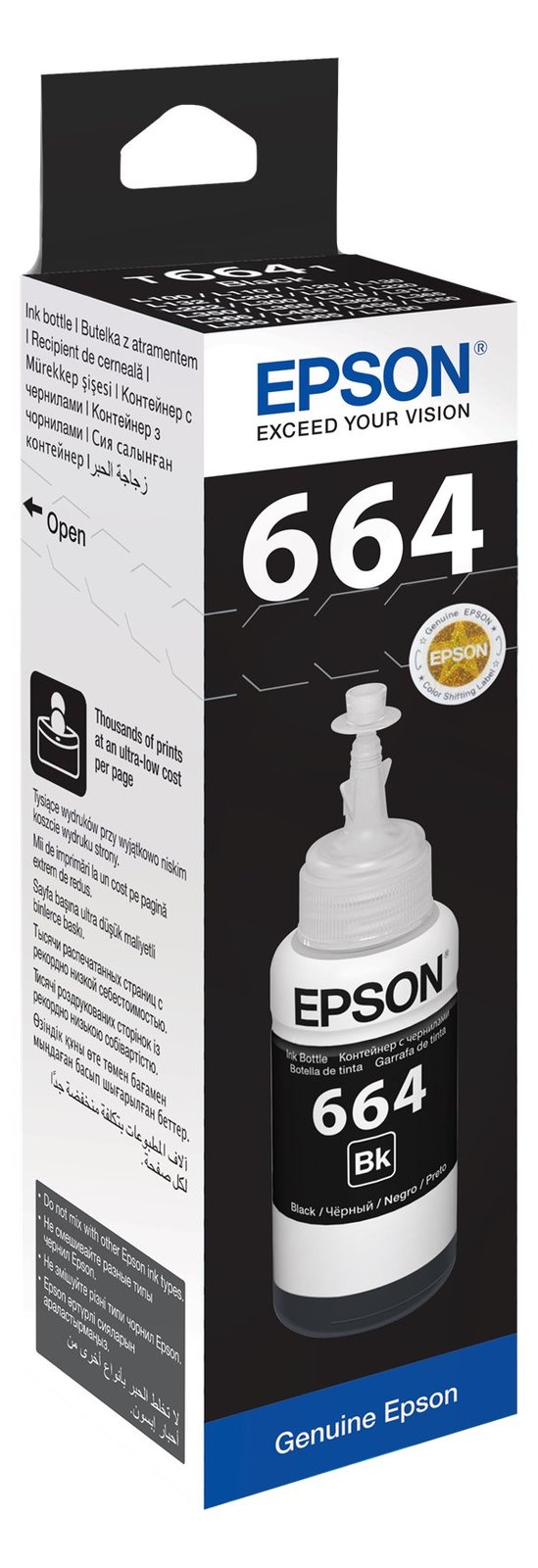 Epson T6641 - 70 ml - Schwarz - original - Nachfülltinte