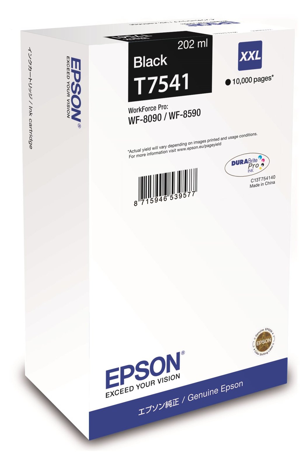 Epson T7541 - 202 ml - Größe XXL - Schwarz - original