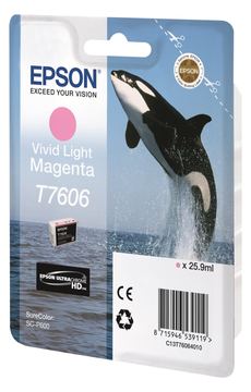 Epson T7606 - 25.9 ml - Vivid Light Magenta - original von LumaTech