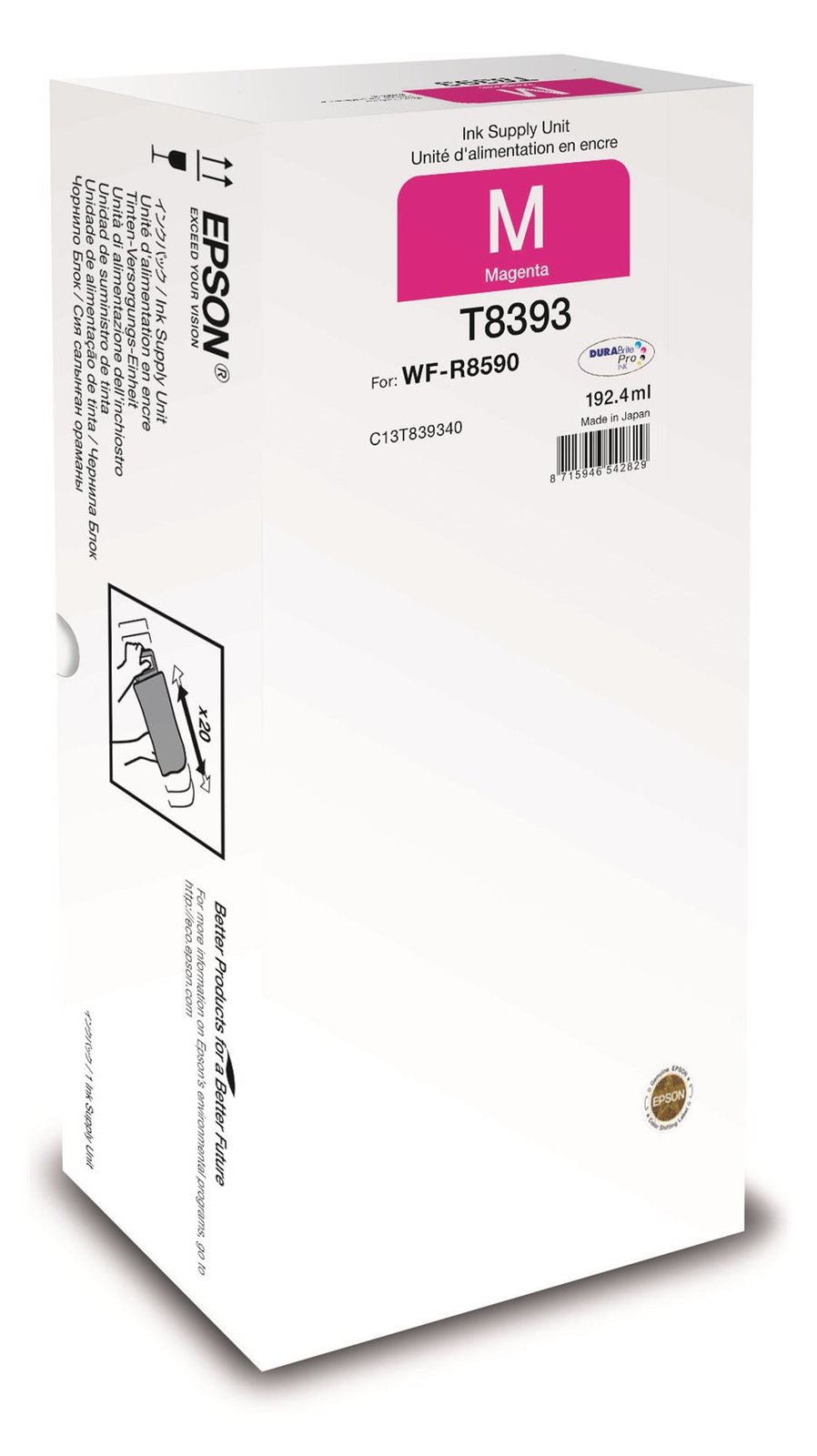 Epson T8393 - XL - Magenta - original - Tinten-Packung