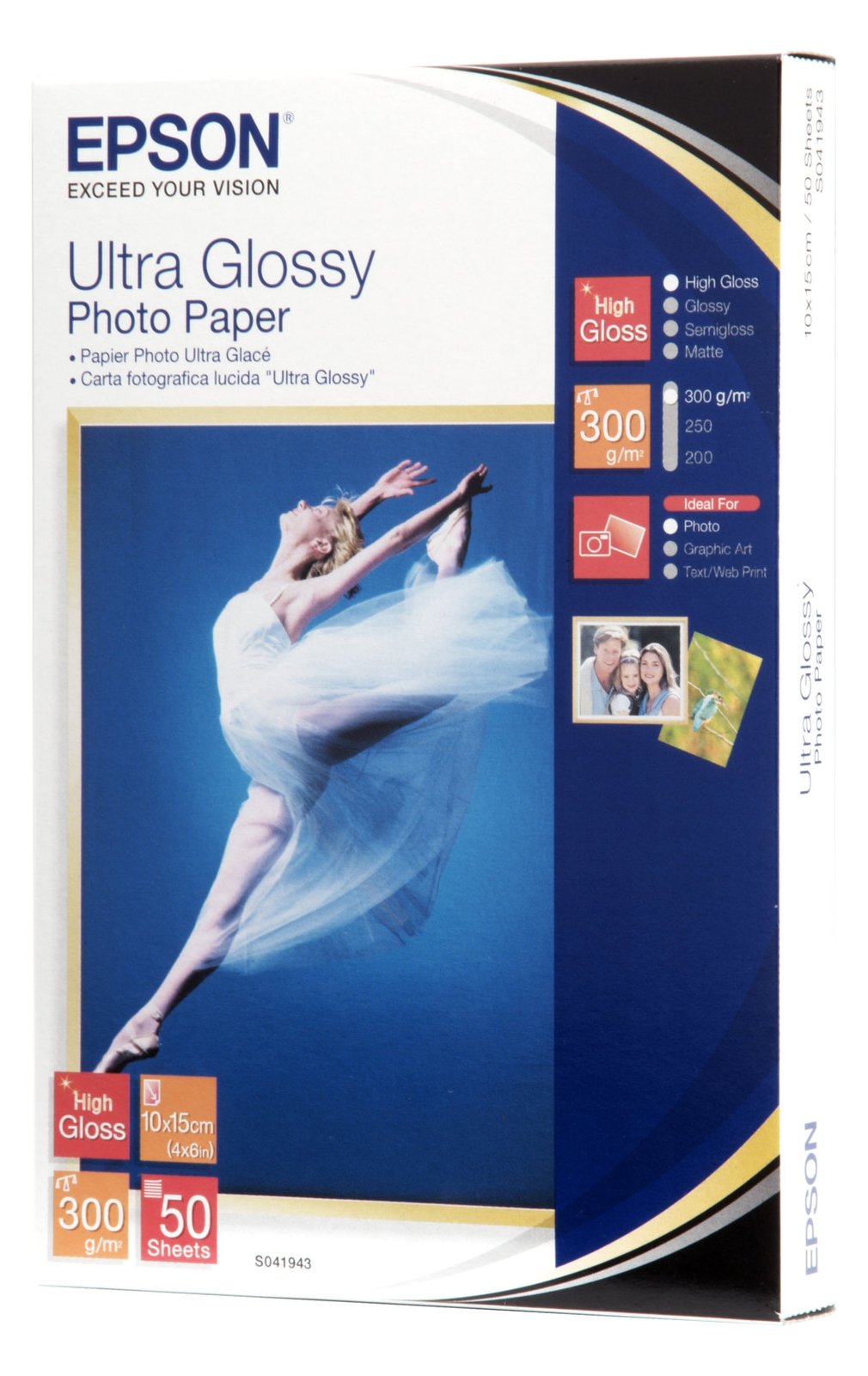 Epson Ultra Glossy Photo Paper - Glänzend - 100 x 150 mm 50 Blatt Fotopapier