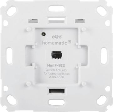 eQ-3 AG Homematic IP Schaltaktor für Markenschalter– 2-fach von LumaTech