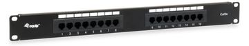 Equip 16-Port Cat.5e Ungeschirmtes Patch Panel - Black - 10/100/1000Base-T(X) - Gigabit Ethernet - 1000 Mbit/s - RJ-45 von LumaTech